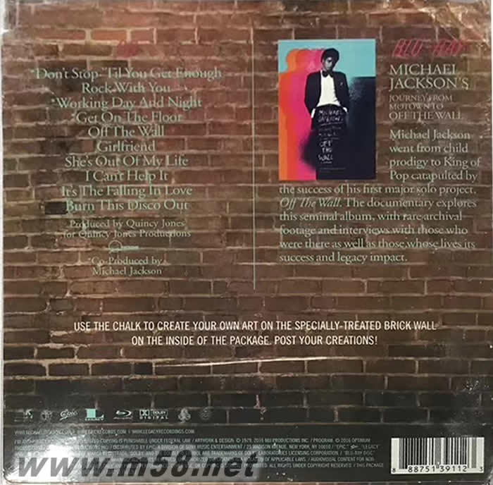 Off the Wall - Deluxe 藍(lán)光 (CD+BD)專輯背面圖片