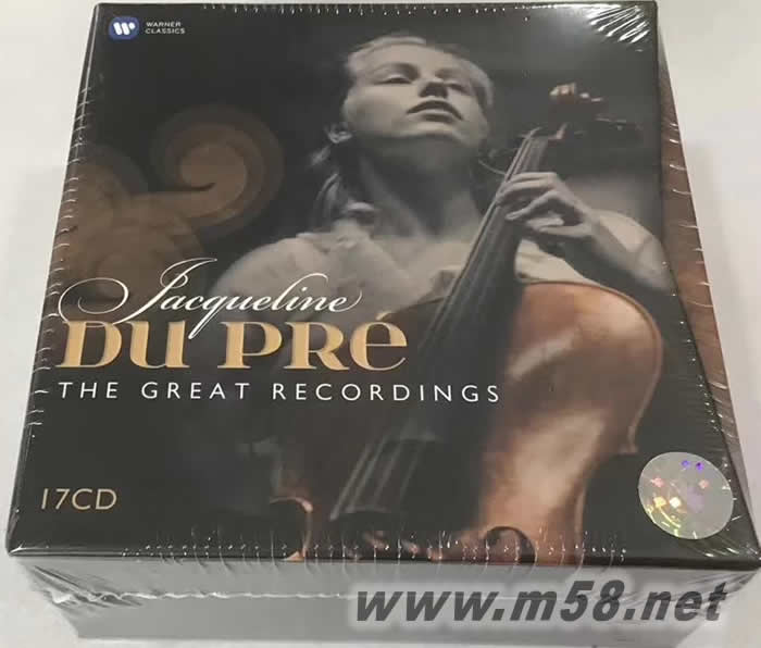 JACQUELINE DU PRE THE COMPLETE EMI RECORDINGS 杜普蕾/EMI錄音全紀錄(17CD套裝)套裝正面圖片