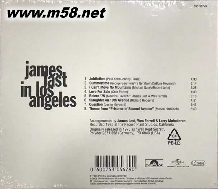 In Los Angeles專輯背面圖片