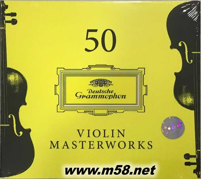 50 Violin Master Works 小提琴名曲演奏50首DG小提琴大師經(jīng)典專輯正面圖片