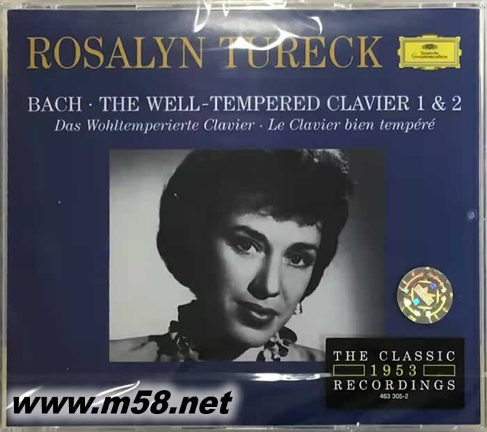 巴赫十二平均律全集 BACH THE WELL TEMPERED CLAVIER 1 & 2 (4CD套裝)專輯正面圖片
