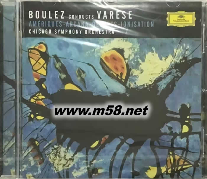 BOULEZ CONDUCTS VARESE AMERIQUES 管絃樂曲 電離 沙漠專輯正面圖片