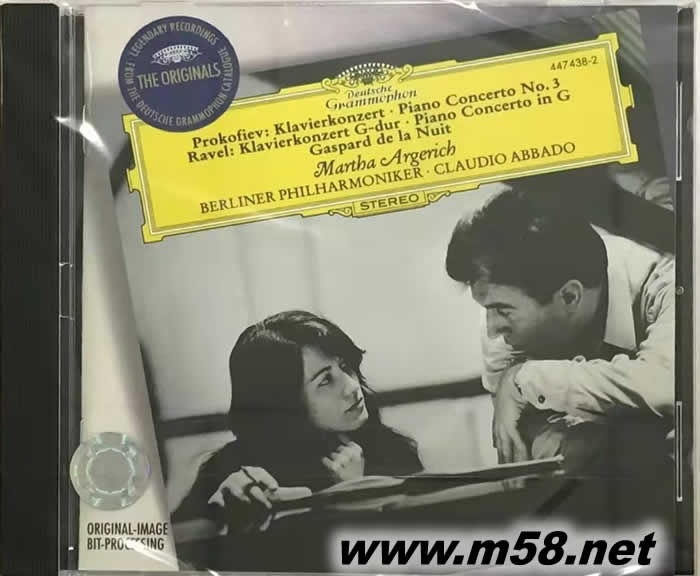 阿格麗齊 &阿巴多 - 普羅科菲耶夫:No.3鋼琴協奏曲 & 拉威爾:鋼琴協奏曲Prokofiev: Piano Concerto No.3 & Ravel:Piano Concertos 大禾花版專輯正面圖片
