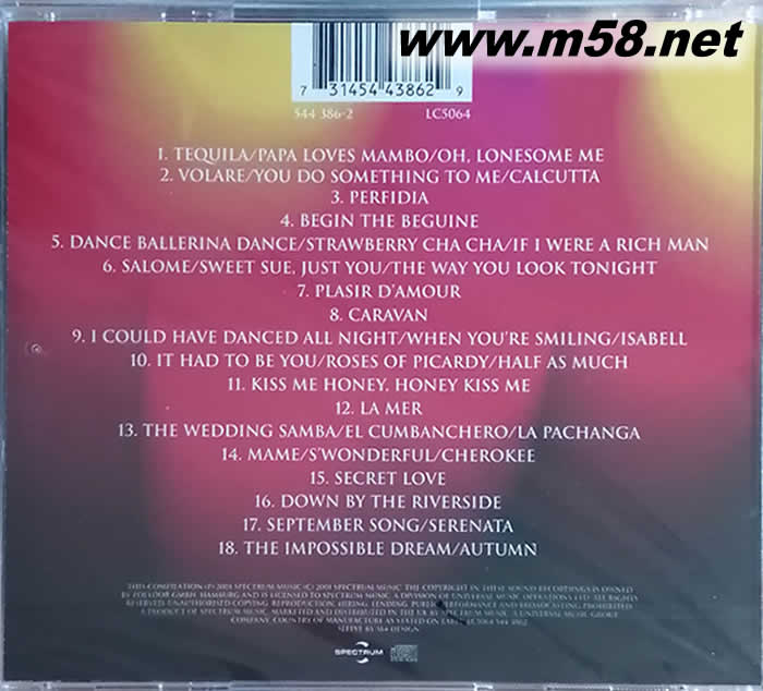 THE BEST OF HAMMOND & TRUMPET專輯背面圖片