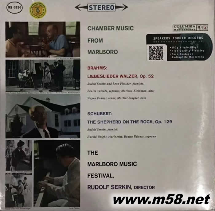 CHAMBER MUSIC FROM MARLBORO 黑膠專輯正面圖片