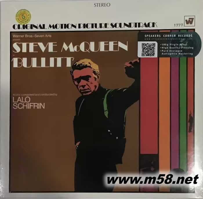警網(wǎng)鐵金剛 OST 電影原聲 STEVE MCQUEEN BULLITT 黑膠專輯正面圖片