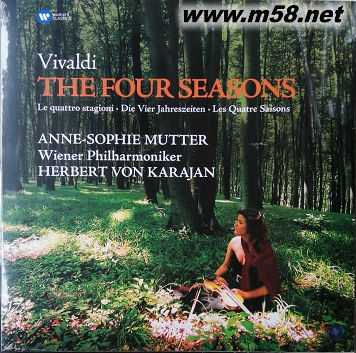 VIVALDI – THE FOUR SEASONS 瓦第 四季 小提琴協奏曲 慕特 卡拉揚 180G 黑膠(2017 CD圣經)專輯正面圖片