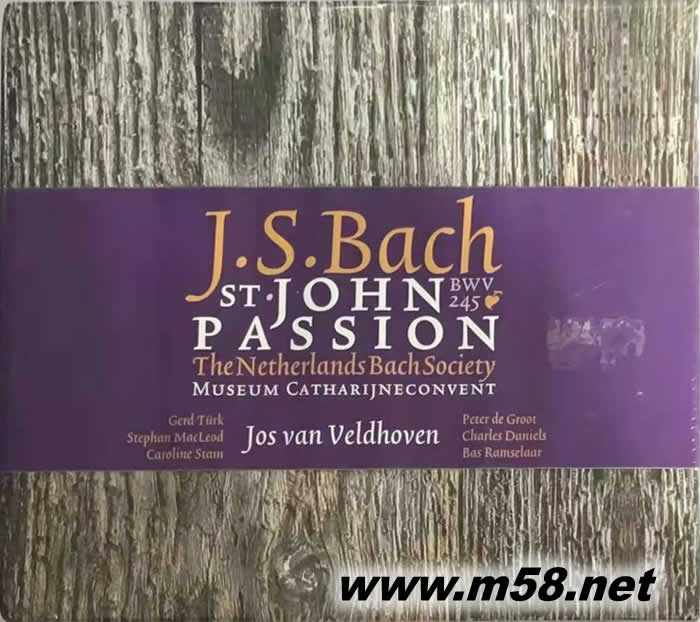 巴赫 BACH 圣翰受難曲,BWV 245 SACD專輯正面圖片