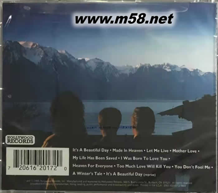 天堂制造 MADE IN HEAVEN專輯背面圖片