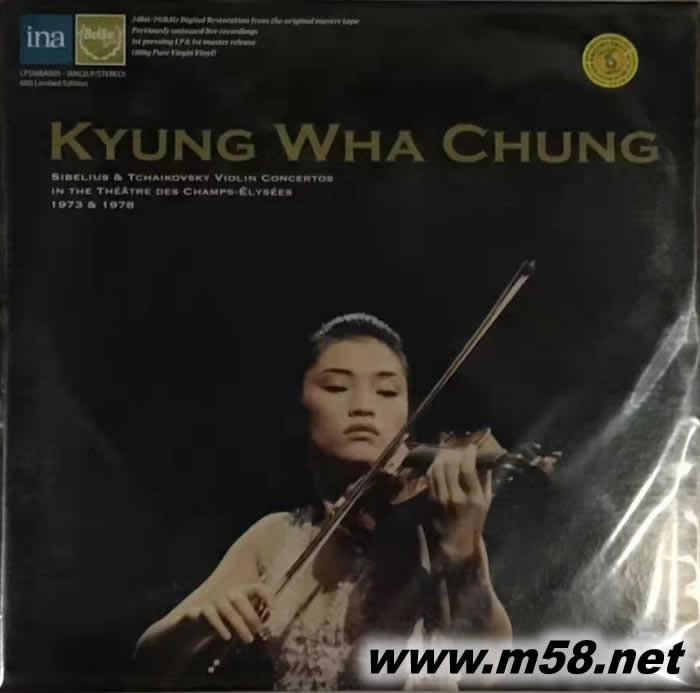 Sibelius & Tchaikovsky Violin Concertos in The Theatre des Champs-Elysees 1973 & 1978 雙黑膠專輯正面圖片
