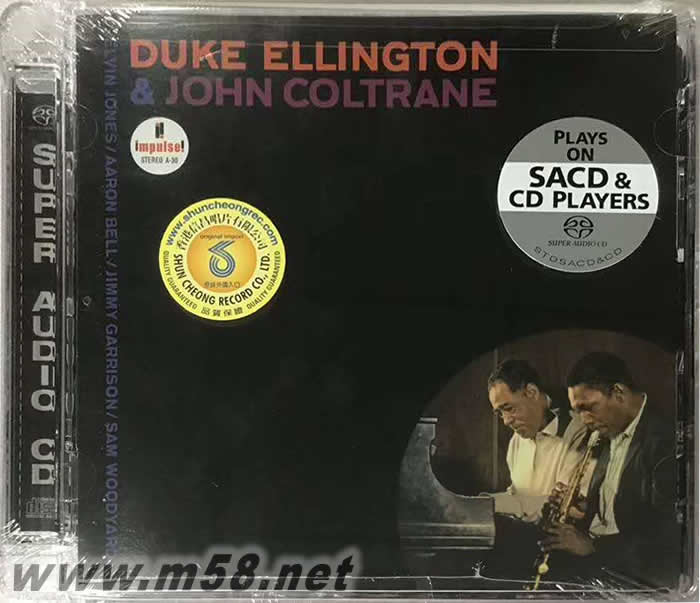 鋼琴與薩克斯 Duke Ellington & John Coltrane SACD專輯正面圖片