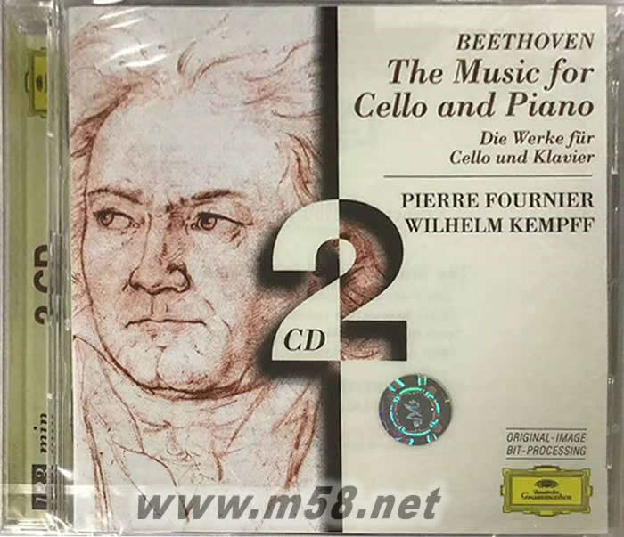貝多芬:為大提琴和鋼琴而作的音樂(lè)Pierre Fournier & Wilhelm Kempff - Beethoven: The Music For Cello And Piano專(zhuān)輯正面圖片