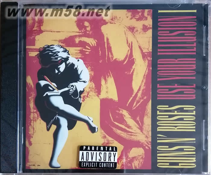 USE YOUR ILLUSION用你的幻覺(I)美版 紅色封面專輯正面圖片