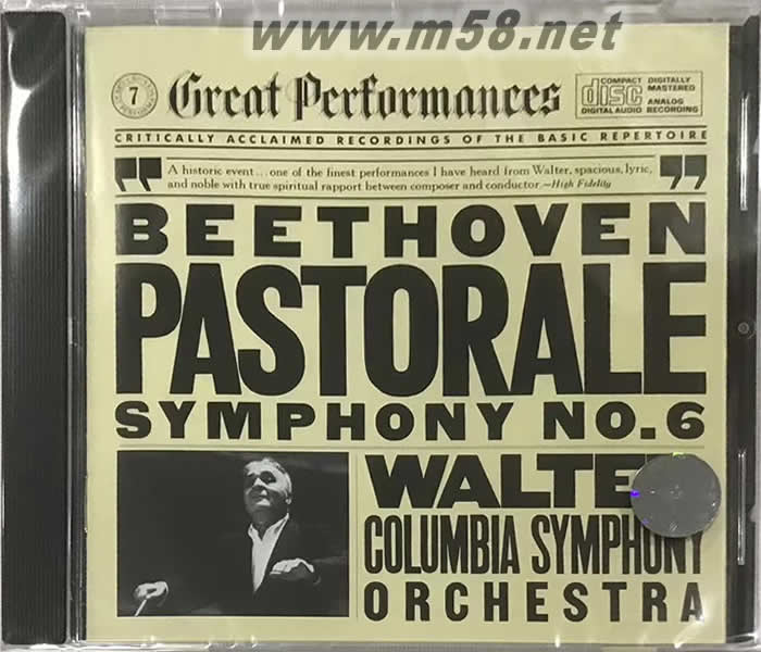 貝多芬:第6交響曲 瓦爾特 (報(bào)紙版)PASTORALE 劉漢盛推介專輯正面圖片