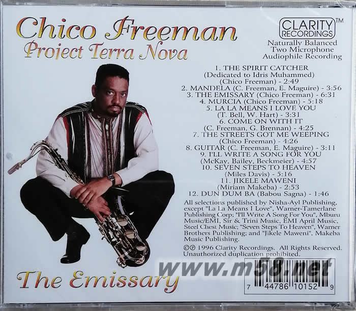 The Emissary 爵士昔士風使者專輯背面圖片