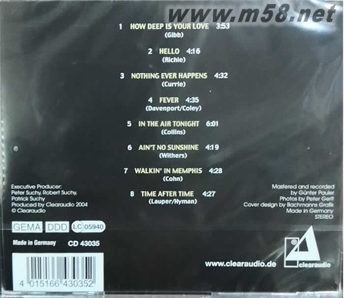 FRIENDS OF CARLOTTA絕世歌聲專(zhuān)輯背面圖片