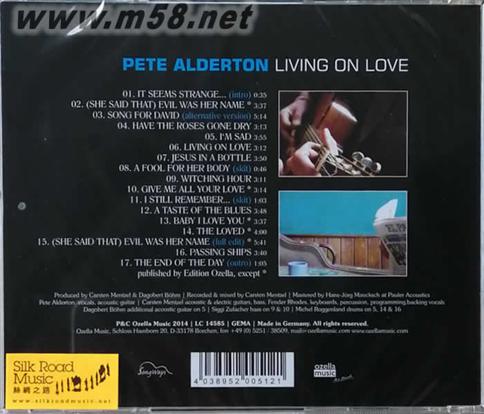 LIVING ON LOVE 為愛而生存 (老虎魚)專輯背面圖片