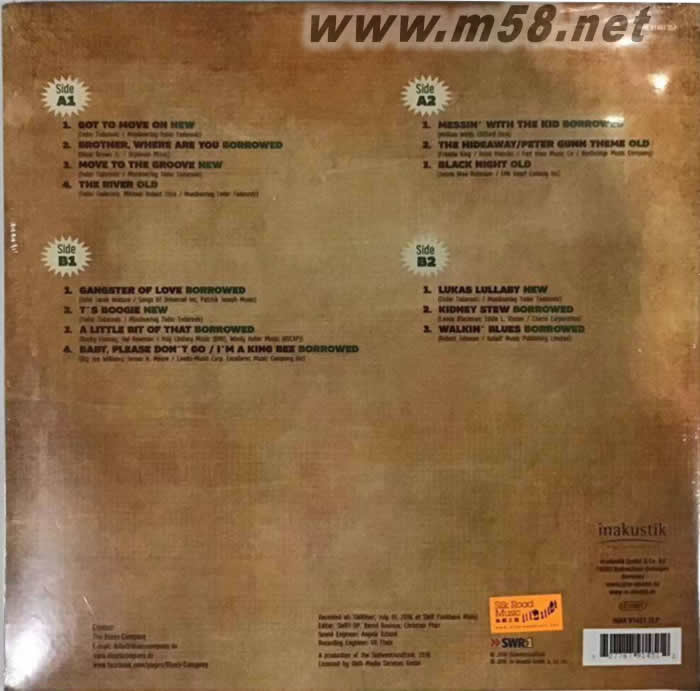 藍調公司 BLUES COMPANY Old New Borrowed But Blues 180g 33RPM LP 雙黑膠專輯背面圖片