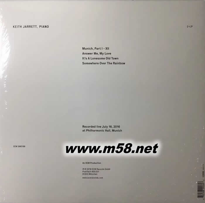 慕尼黑音樂會 MUNICH 2016 黑膠黑膠背面圖片