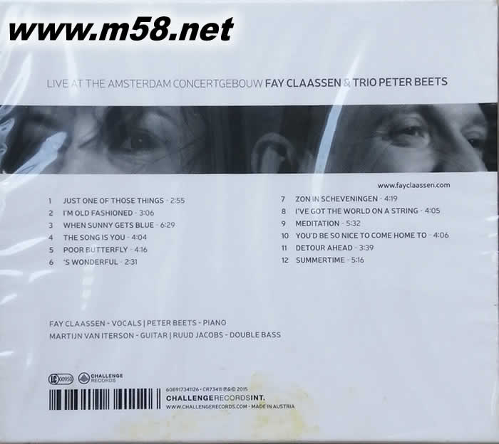 阿姆斯特丹演唱會(huì) TRIO PETER BEETS專輯背面圖片