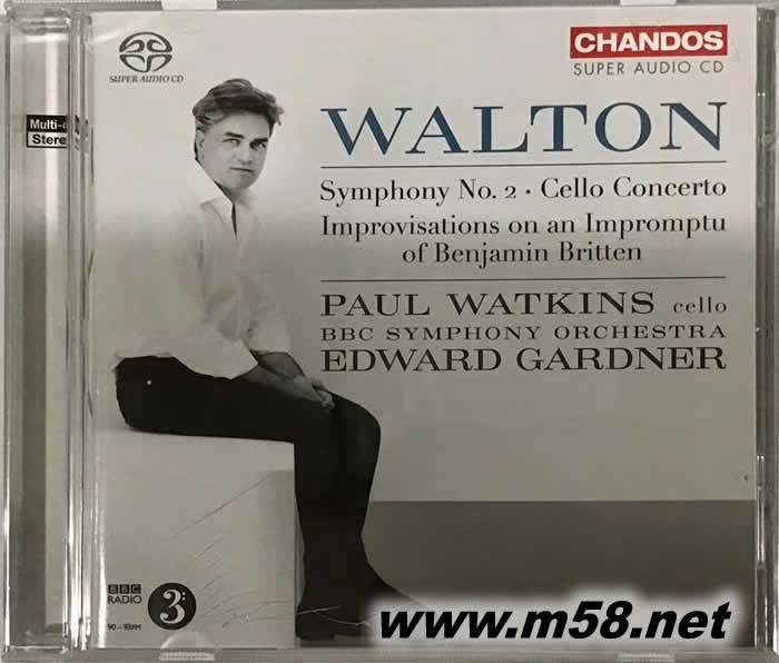大提琴 巴赫 PAUL WATKINS SACD專輯正面圖片