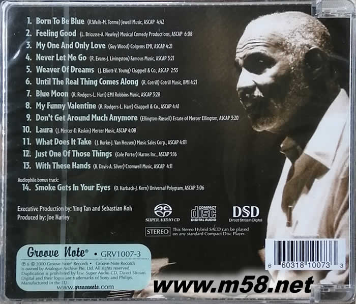 With This Voice再造老爵士五十年 SACD專輯背面圖片