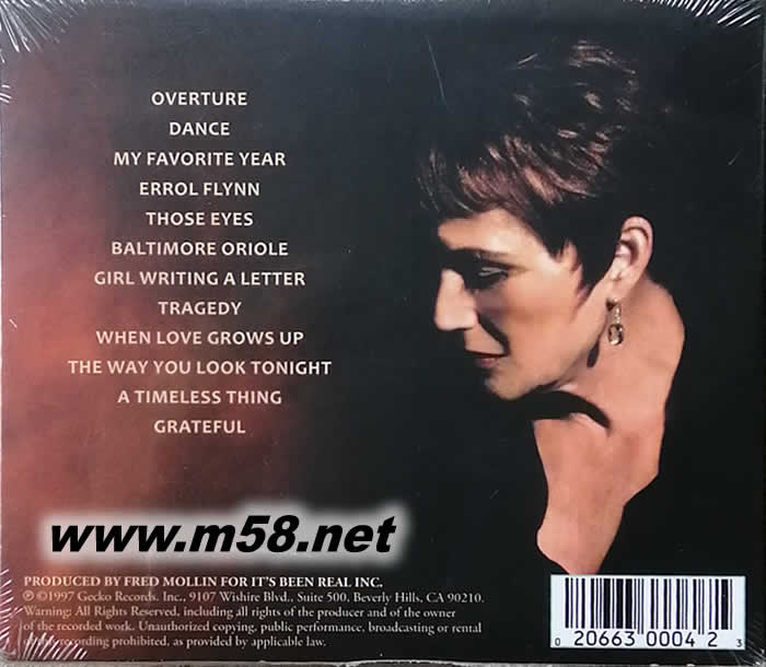 一顆等待的心 A Waiting Heart專輯背面圖片