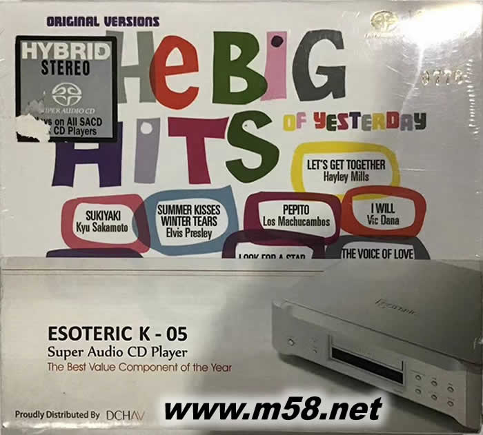 30首經典金曲 - THE BIG HITS OF YESTERDAY SACD專輯正面圖片