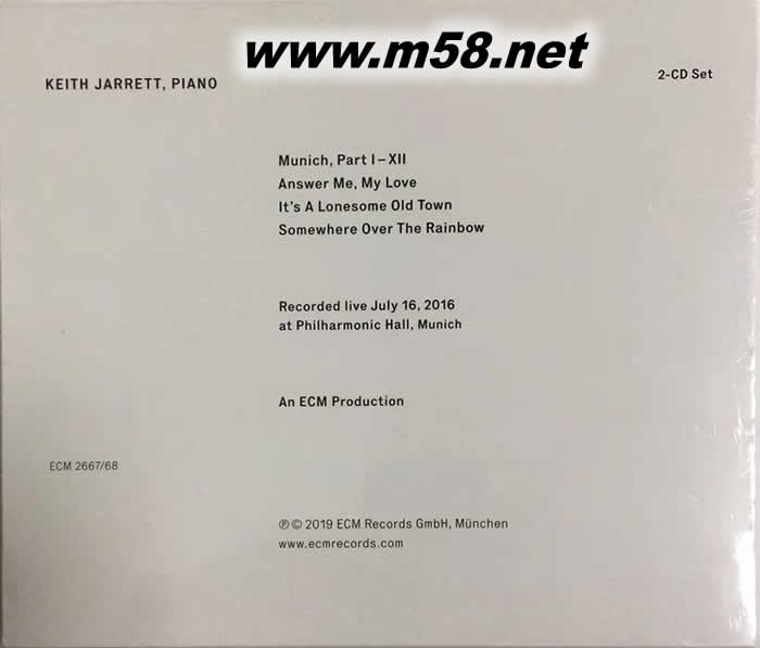 慕尼黑音樂會 MUNICH 2016 雙CD專輯正面圖片