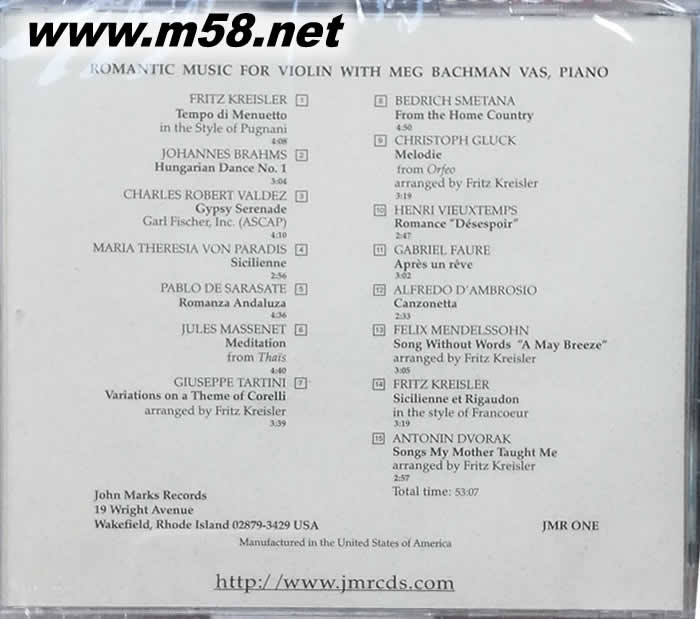 SONGS MY MOTHER TAUGHT ME(母親教我的歌)劉漢盛推介專輯背面圖片