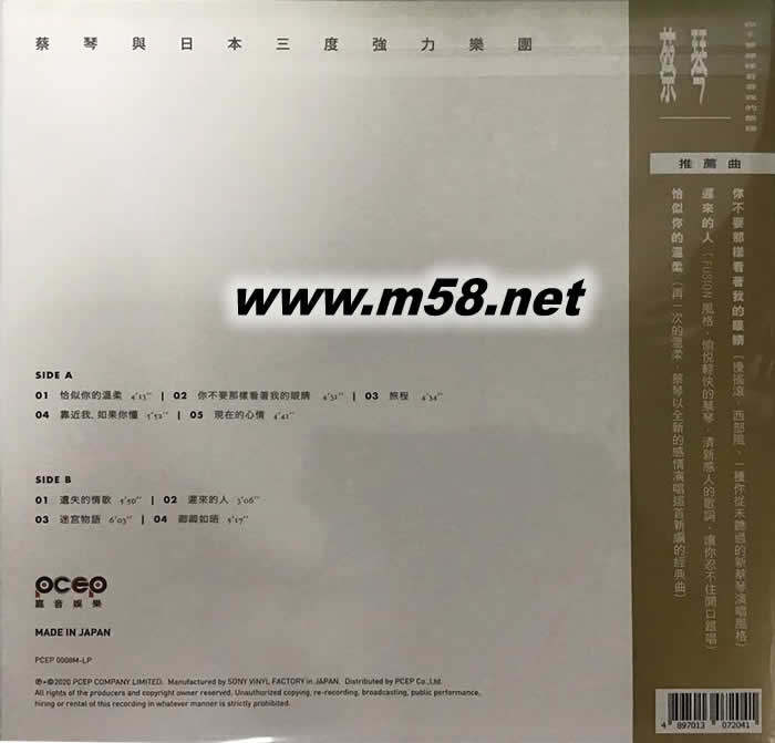 你不要那樣看著我的眼睛 黑膠專輯背面圖片