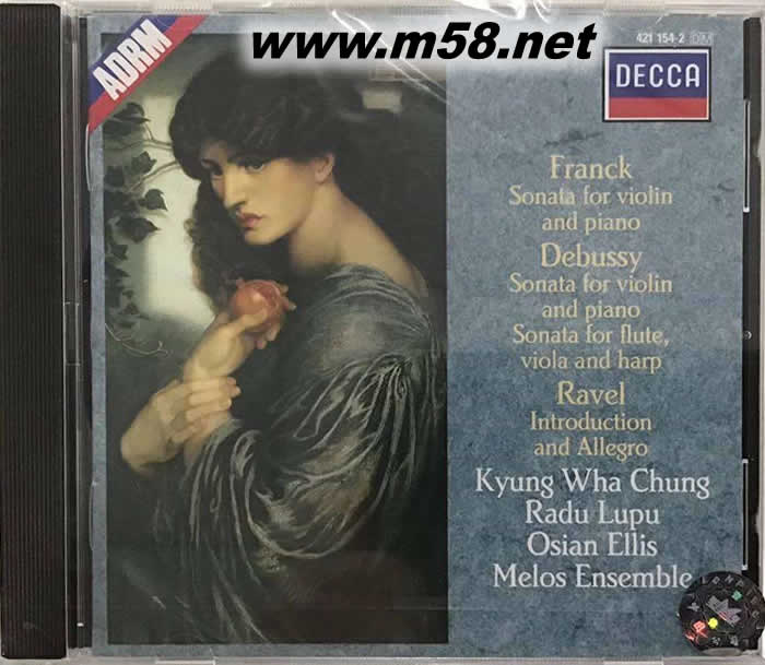 Kyung Wha Chung & Radu Lupu - Franck: Sonata For Violin And Piano鄭京和 & 拉杜·魯普 - 弗朗克:小提琴奏鳴曲專輯正面圖片