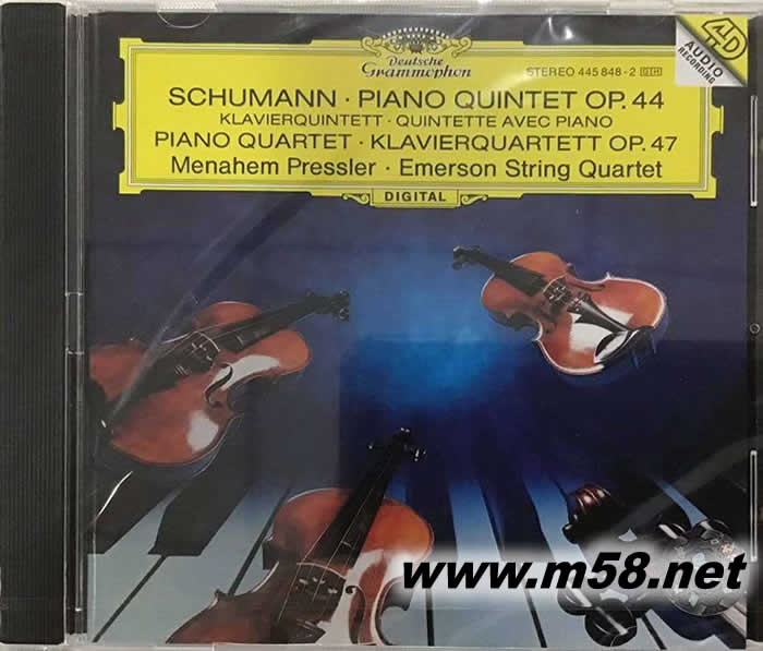 舒曼 小提琴、鋼琴四重奏曲 Schumann: Piano Quintet & Piano Quartet專輯正面圖片