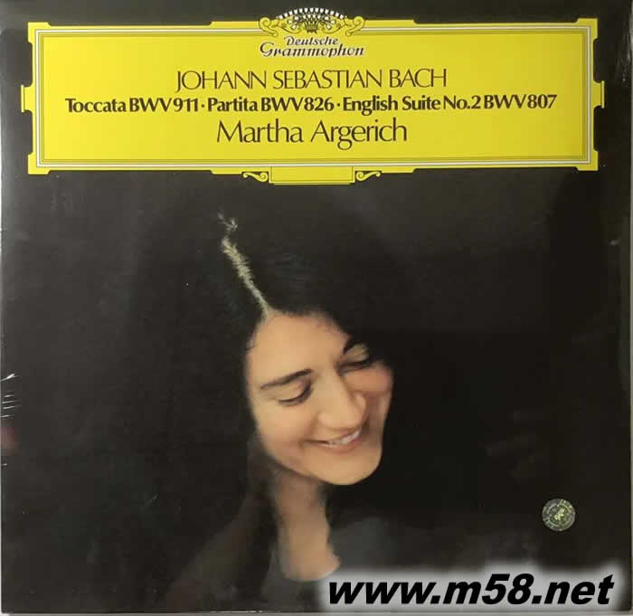 巴赫 康塔塔 TOCCATA BWV911; PARTITA BWV826; ENGLISH SUITE NO.2 BACH 黑膠專輯正面圖片