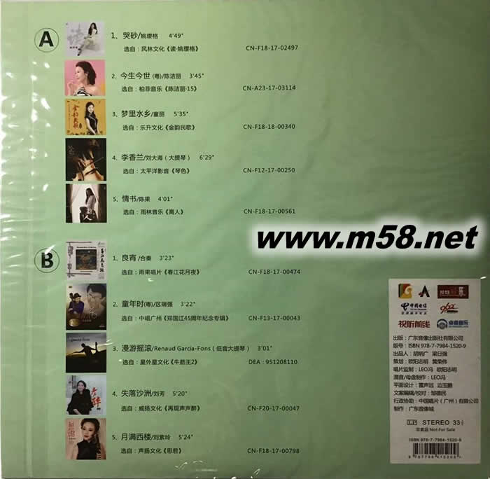 2018廣州影音展 視聽新紀(jì)元 黑膠 限量版專輯背面圖片