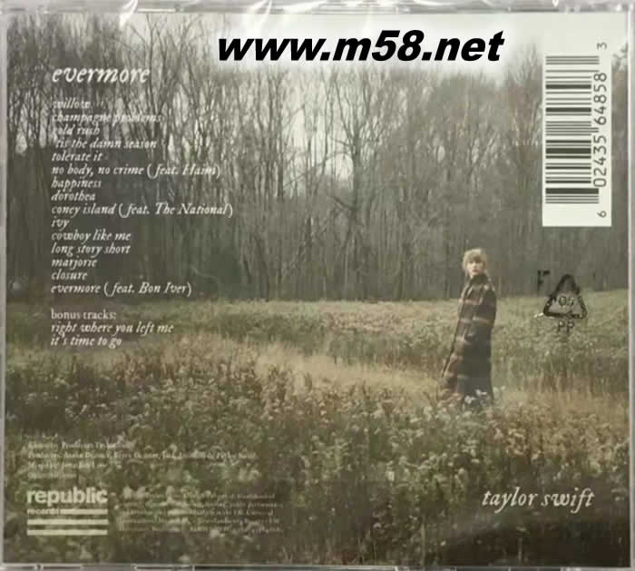 恒久傳說 evermore 歐洲豪華版專輯背面圖片