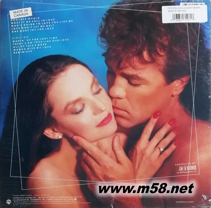 CRYSTAL GAYLE & GAYR MORRIS 長發(fā)妹 - 如果我們相愛What If We Fall in Love 黑膠專輯背面圖片