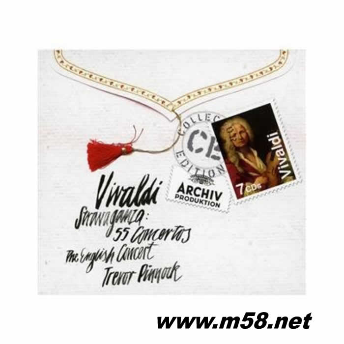 STRAVAGANZA 55 CONCERTOS, TREVOR PINNOCK 韋瓦第:協奏曲集 ( 7CD套裝 )專輯正面圖片