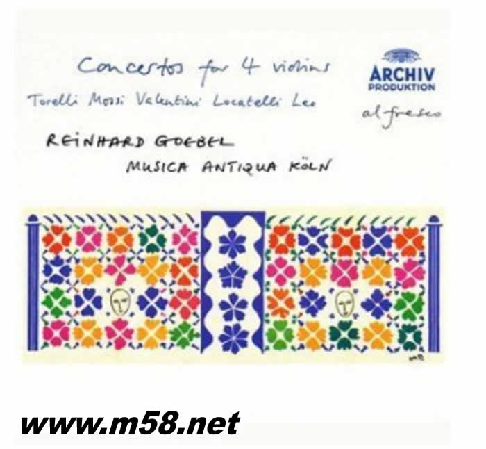 雷恩哈德 戈貝爾 - 4把小提琴的協奏曲 Reinhard Goebel - Concertos For 4 Violins專輯正面圖片