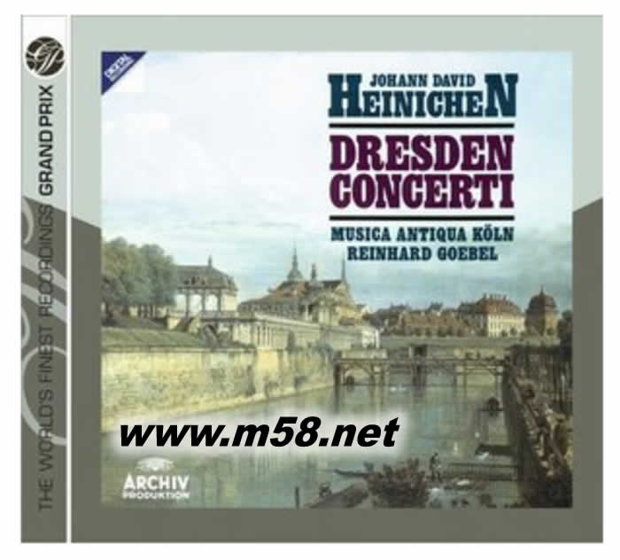 雷恩哈德 戈貝爾 - 海尼欠:德雷斯頓協奏曲 Musica Antiqua Koln & Reinhard Goebel - Heinichen: Dresden Concerti 雙CD專輯正面圖片