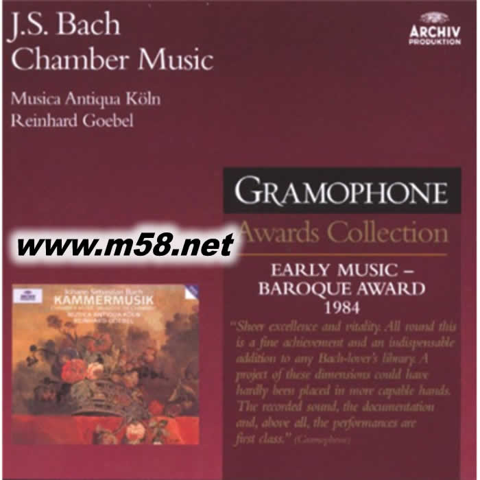 雷恩哈德 戈貝爾 - 巴赫的室內(nèi)樂(lè) Reinhard Goebel - Bach: Chamber Music 5CD套裝專(zhuān)輯正面圖片