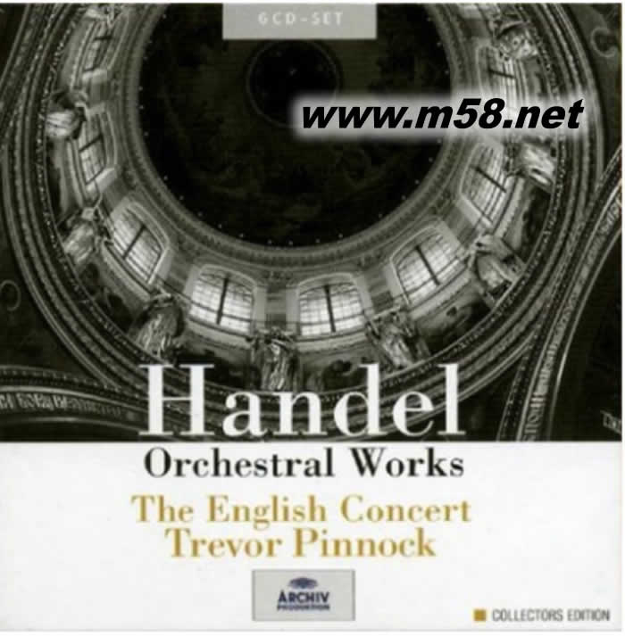 亨德爾:管弦樂作品Handel: Orchestral Works 6CD套裝專輯正面圖片