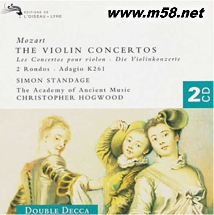 天堂鳥唱片 VIOLIN CONCERTOS 莫札特:小提琴協(xié)奏曲 五號(hào)專輯正面圖片