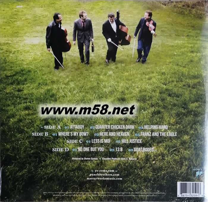 The Goat Rodeo Sessions 圈羊四重奏180g 33RPM LP (大提琴、曼陀林、小提琴) 雙黑膠專輯背面圖片