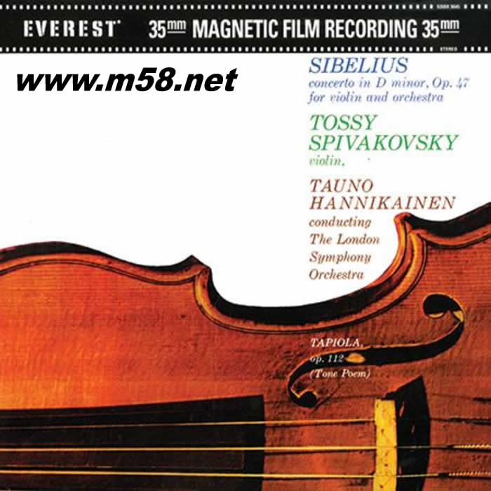 SIBELIUS CONCERTO FOR VIOLIN 西貝柳斯小提琴協奏曲 200g 45RPM LP 雙黑膠 (EVEREST系列)專輯正面圖片