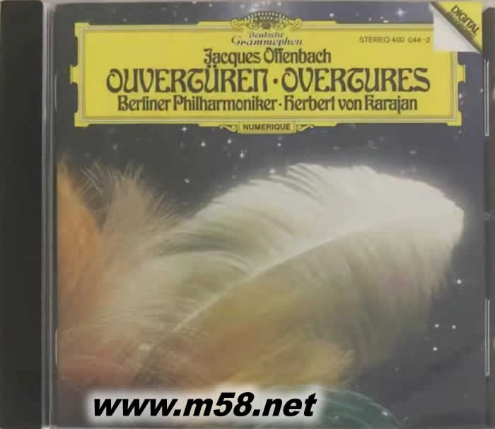 JACQUES OFFENBACH OVERTURES 雅克·奧芬巴赫 序曲(金裝卡拉揚系列)專輯正面圖片