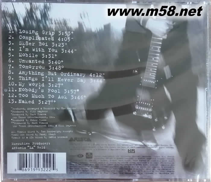 LET GO專輯背面圖片