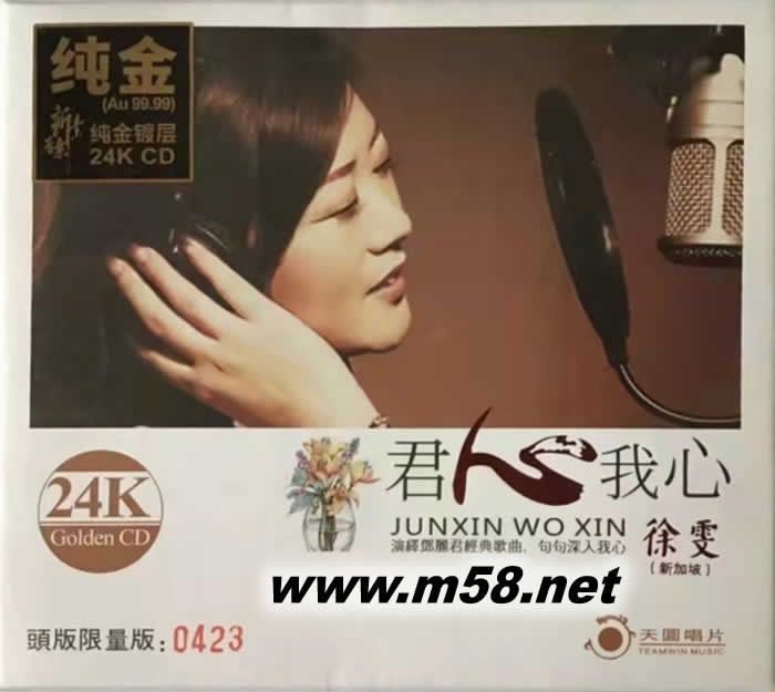 君心我心 純24K金碟 GOLD CD 限量版專輯正面圖片