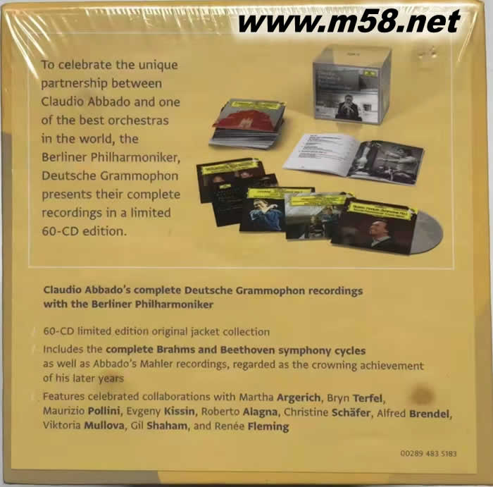 Claudio Abbado阿巴多在DG的錄音大全 60CD大套裝 限量紀念版專輯側面圖片