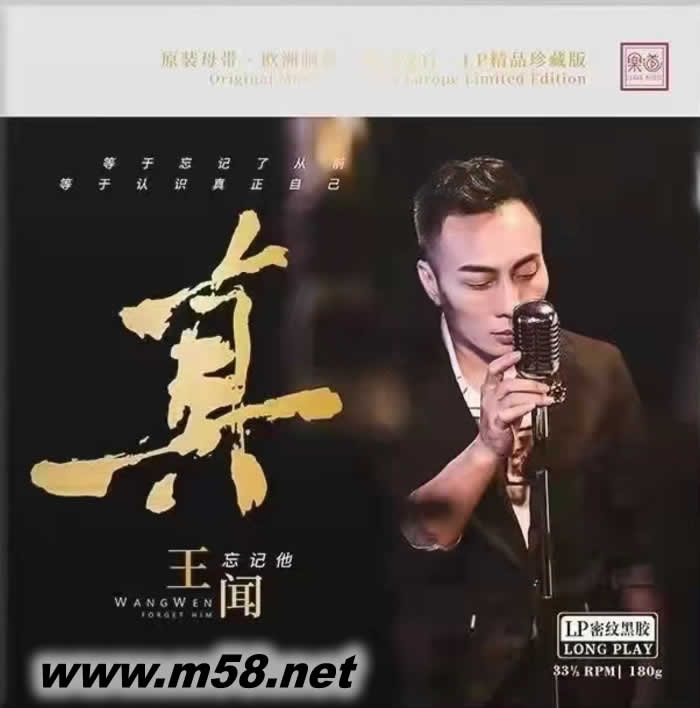 真 王聞 忘記他 黑膠 限量版專輯正面圖片